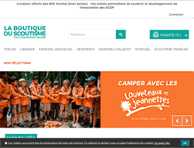 Tablet Screenshot of laboutiqueduscoutisme.com